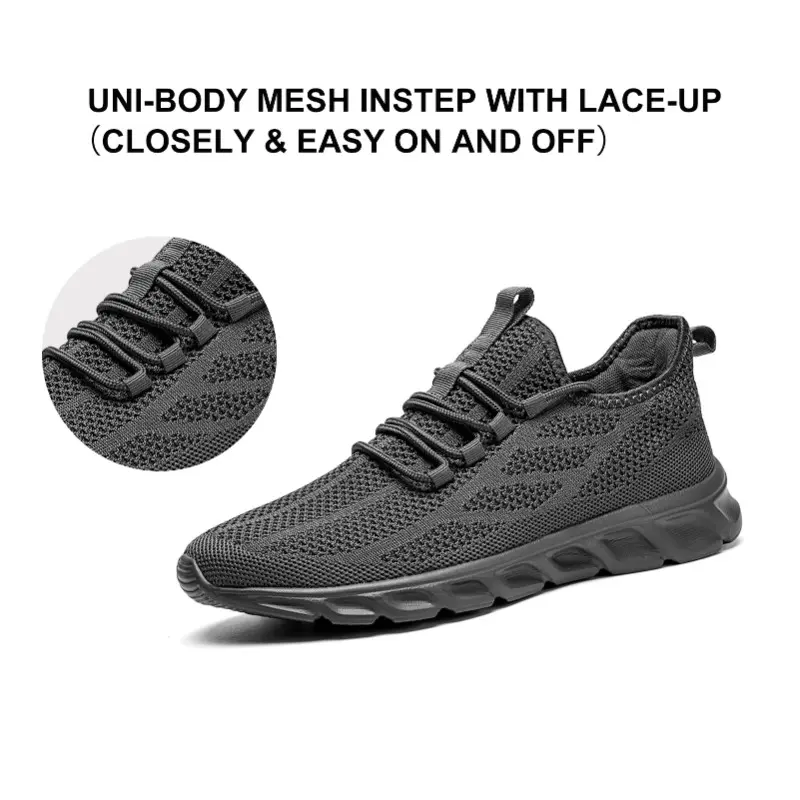 Men's Casual Sneakers Breathable Running Shoes Lightweight Comfortable Walking Shoes Non-Slip Sole Athletic for Men Size 36-46
