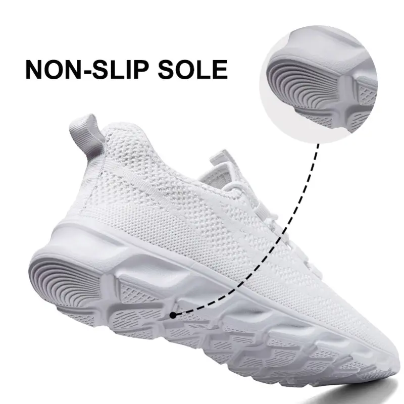 Men's Casual Sneakers Breathable Running Shoes Lightweight Comfortable Walking Shoes Non-Slip Sole Athletic for Men Size 36-46