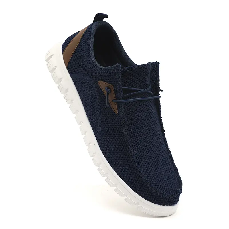 Men's Fashion Loafers Slip-On Walking Shoes Business Casual Footwear Comfortable Lightweight Mesh Sneakers for Daily Wear