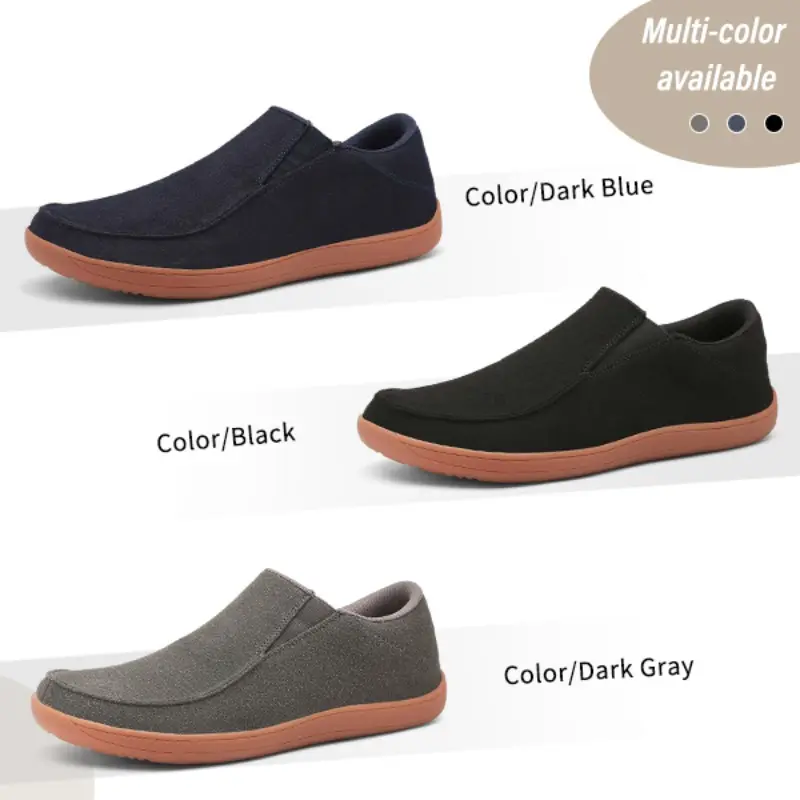 Minimalist Men's Casual Shoes Breathable Wide Toe Outdoor Walking Sneakers Soft Anti Slip Versatile Sports Footwear Size 39-46