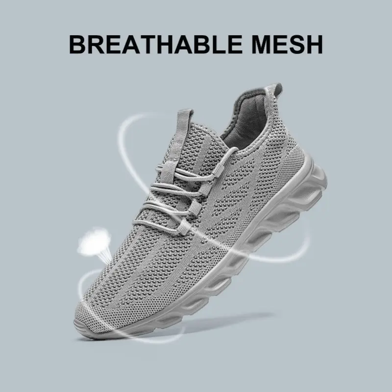 Men's Casual Sneakers Breathable Running Shoes Lightweight Comfortable Walking Shoes Non-Slip Sole Athletic for Men Size 36-46