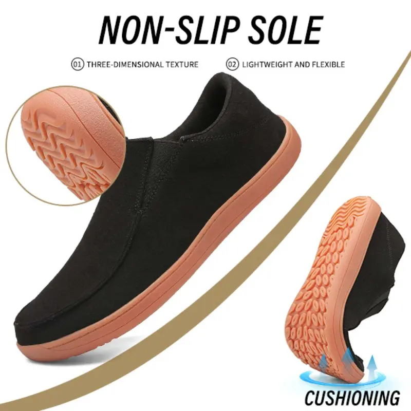 Minimalist Men's Casual Shoes Breathable Wide Toe Outdoor Walking Sneakers Soft Anti Slip Versatile Sports Footwear Size 39-46