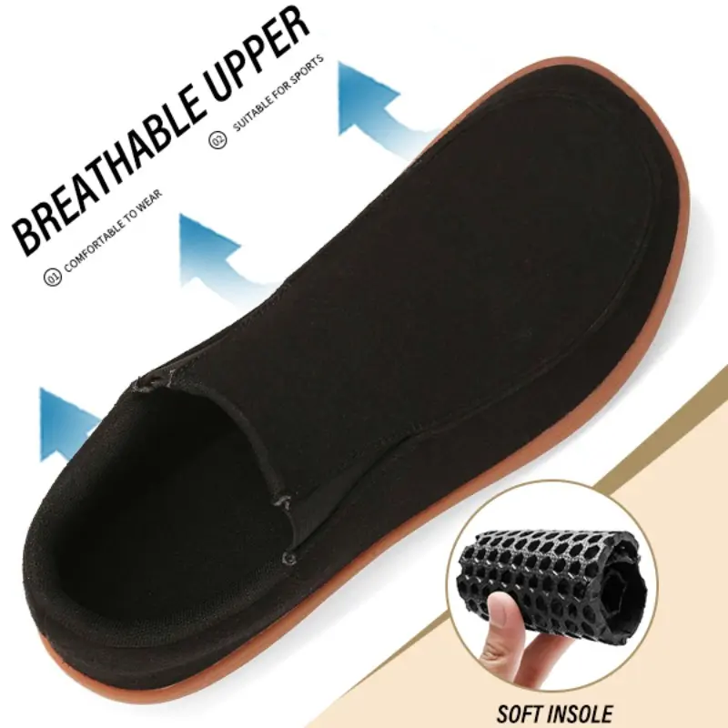 Minimalist Men's Casual Shoes Breathable Wide Toe Outdoor Walking Sneakers Soft Anti Slip Versatile Sports Footwear Size 39-46