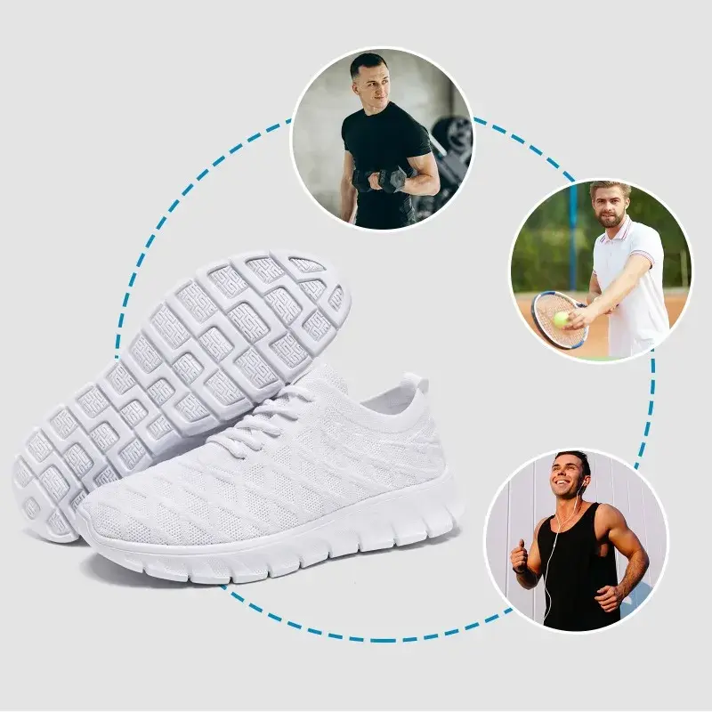 Minimalist Men's All-Day Comfort Travel Shoes Ultra Light Breathable Mesh Durable Casual Shoes for Walking and Travel Daily Wear