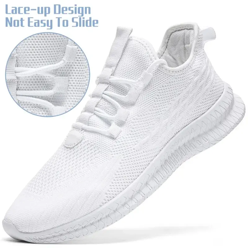 Women's and Men's Urban Comfort Casual Shoes Breathable Mesh Upper Anti-Slip Walking Sneakers  for Work Travel Versatile Use