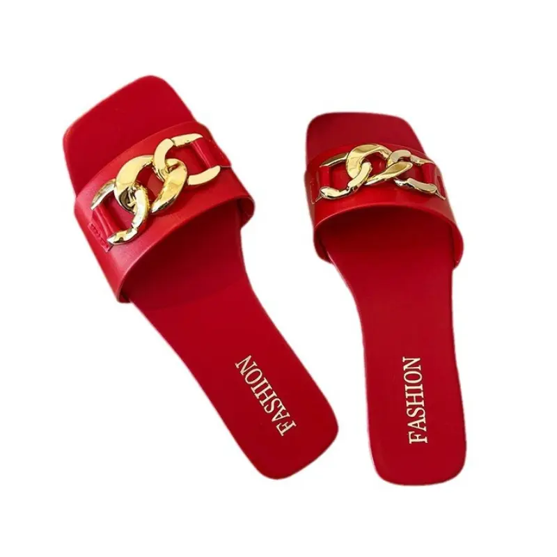 2024 New Summer Women's Slippers Roman Fashion Designer Flat Sandals Latex Soft Sole Shoes Female Breathable Beach Flip-flops
