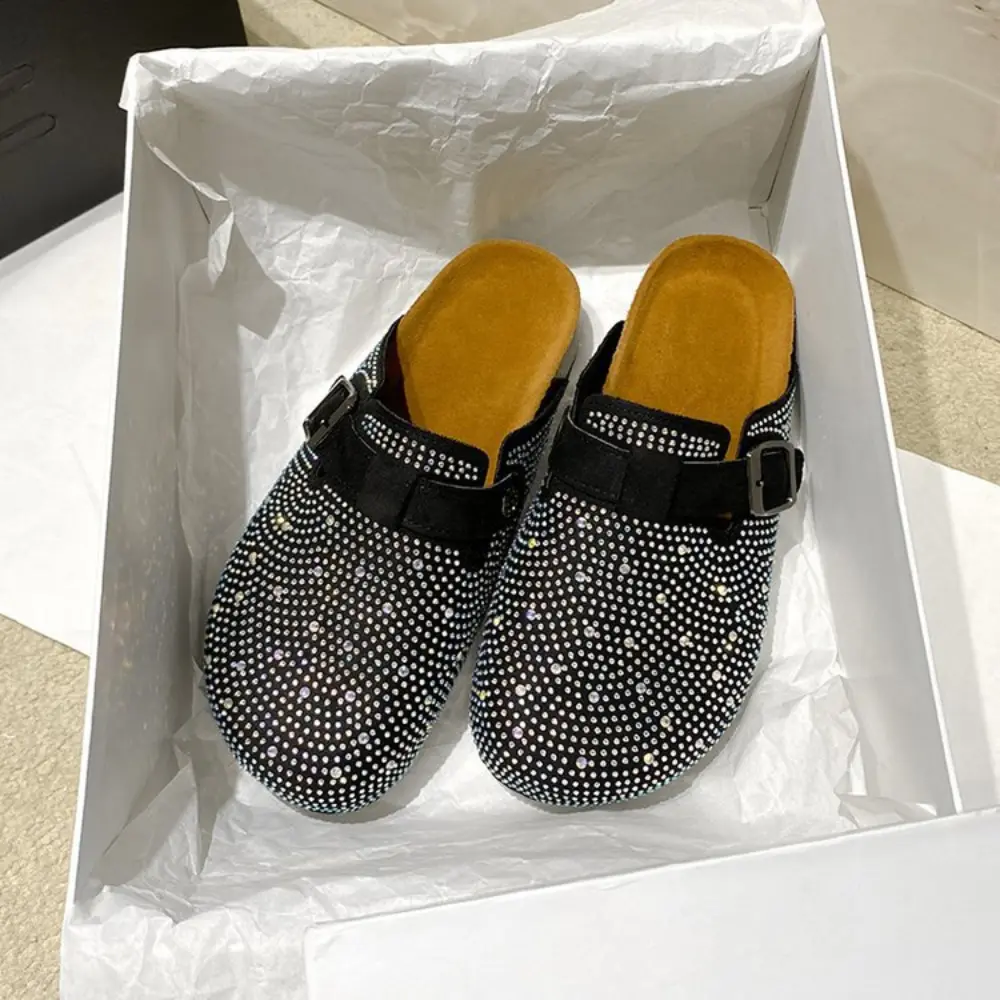 Crystal Chunky Outdoors Slippers Shoes Summer Clogs Woman House Slippers Pantofle Luxury Slides Med Beach Designer Flip Flops