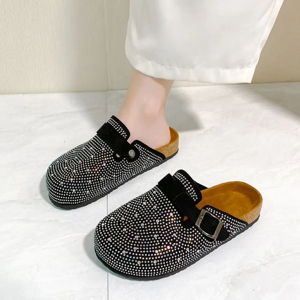 Crystal Chunky Outdoors Slippers Shoes Summer Clogs Woman House Slippers Pantofle Luxury Slides Med Beach Designer Flip Flops
