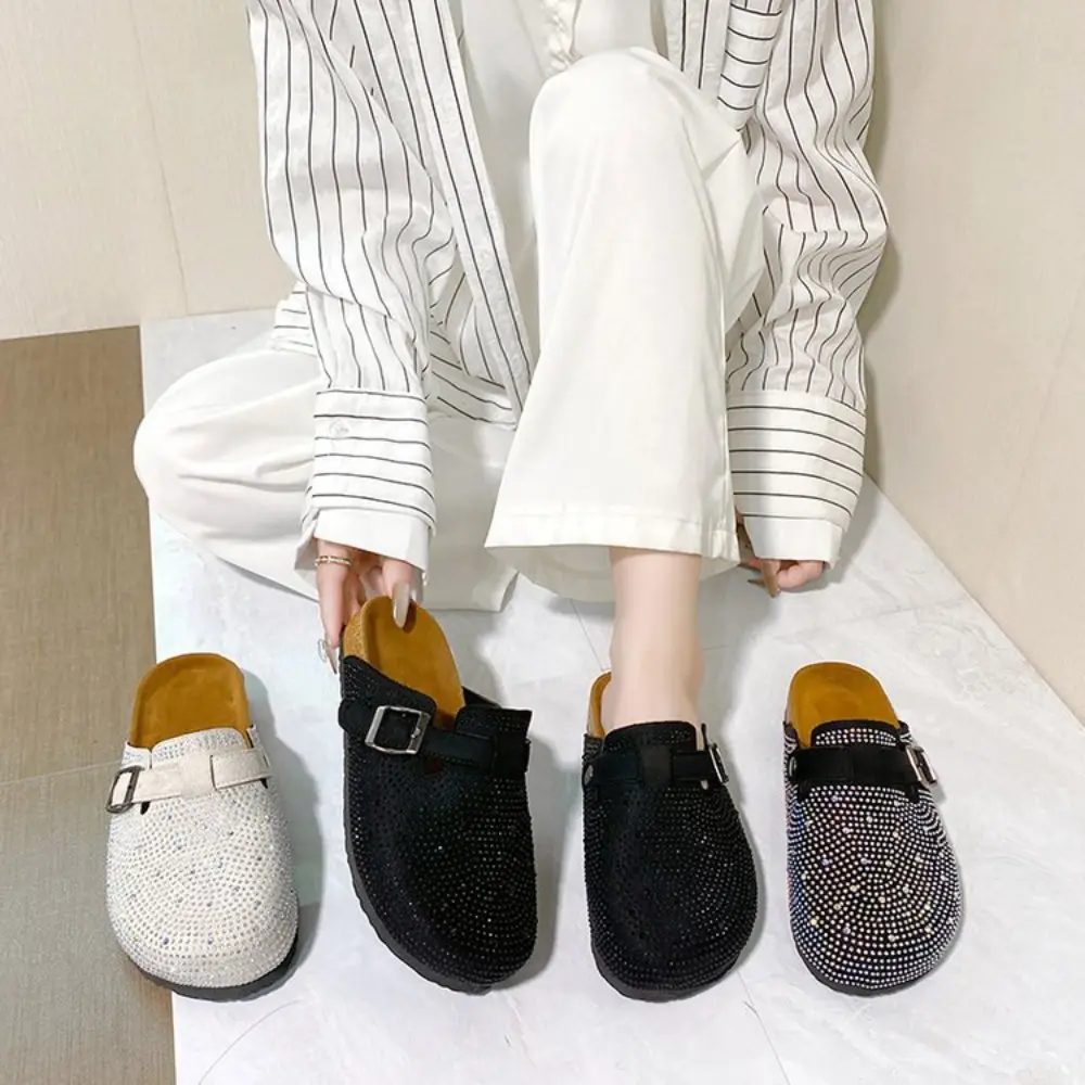 Crystal Chunky Outdoors Slippers Shoes Summer Clogs Woman House Slippers Pantofle Luxury Slides Med Beach Designer Flip Flops