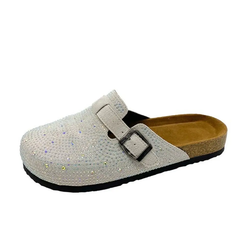Crystal Chunky Outdoors Slippers Shoes Summer Clogs Woman House Slippers Pantofle Luxury Slides Med Beach Designer Flip Flops