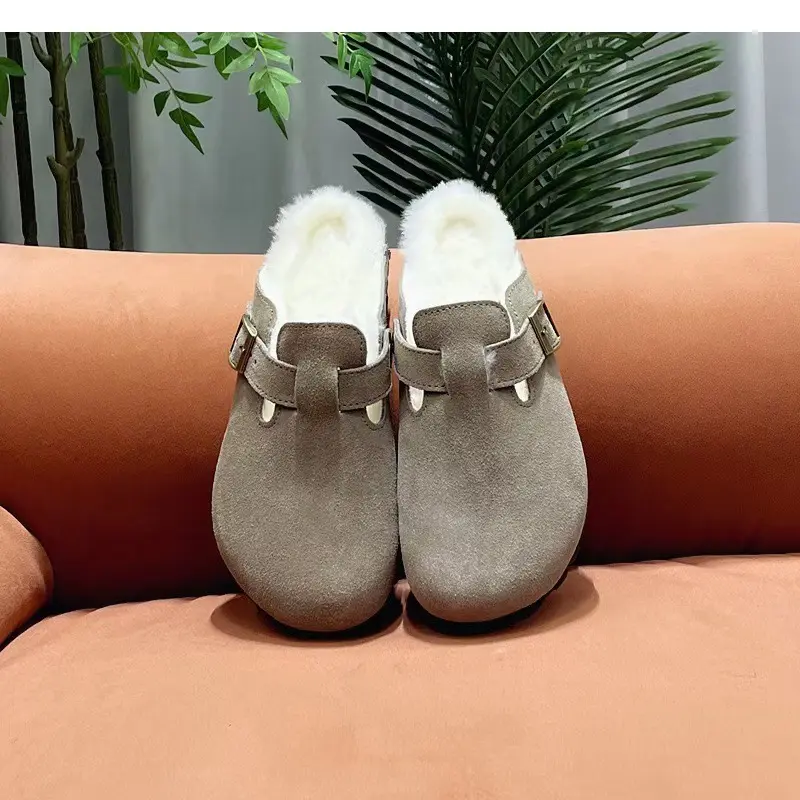 New Fashion Fluffy Platform Slippers for Women 2024 Winter Plush Warm Cotton Shoes Woman Comfort Non Slip Unisex Home Slippers
