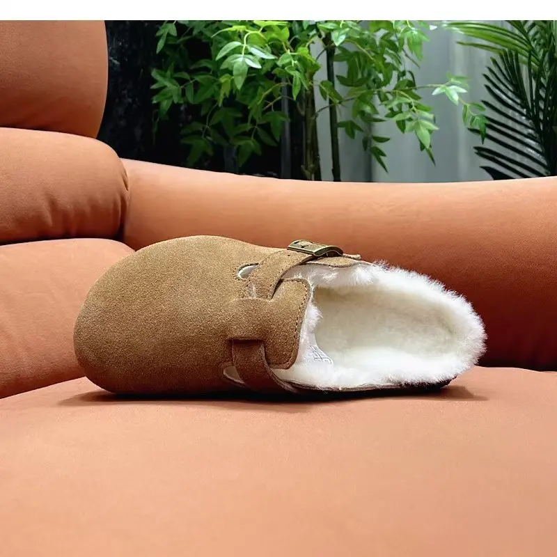 New Fashion Fluffy Platform Slippers for Women 2024 Winter Plush Warm Cotton Shoes Woman Comfort Non Slip Unisex Home Slippers