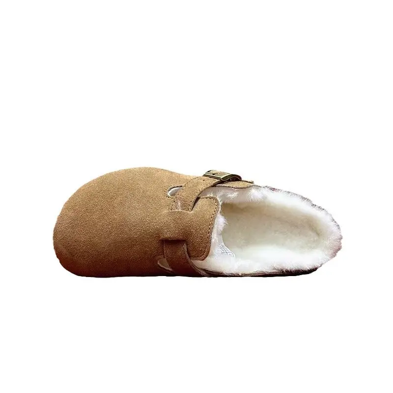 New Fashion Fluffy Platform Slippers for Women 2024 Winter Plush Warm Cotton Shoes Woman Comfort Non Slip Unisex Home Slippers