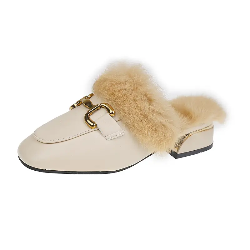 2024 New Women's Winter Warm Outdoor Shoes Plush Design British Style White Snow Boots Ladies' Casual Flats Large Size 35-40