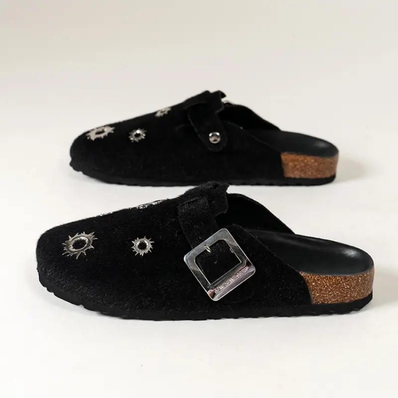 Designer New Mule Shoes Men's and Women's Slippers Suede Flats Casual Sandals Flip-flops Fall New Walking Zapatos Mujer Slipper