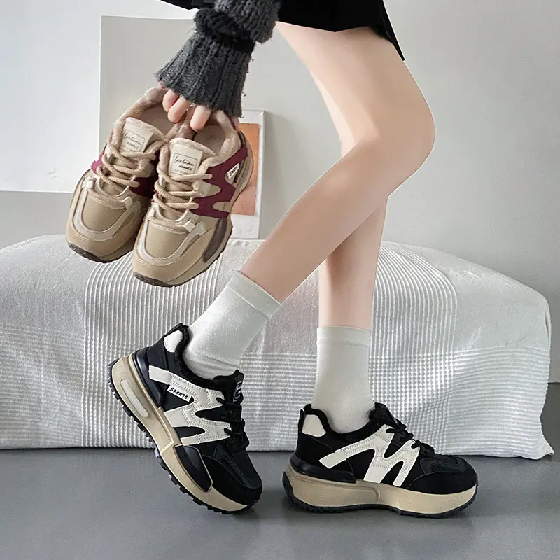 Women's Shoes 2024 Autumn New Products Round Head Flat Bottom Light Non-slip Sports Shoes Sneakers Women Zapatillas De Mujer