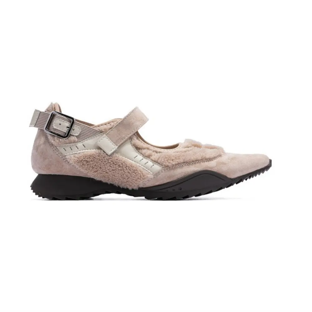 Pointed Toe Flats Women Chelsea Boots Mary Jane Suede Shoes 2025 Designer New Short Plush Shallow Boots Fashion Sneakers Mujer