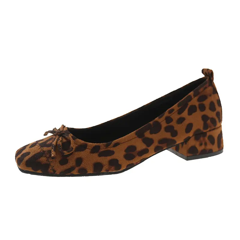 Spring/Autumn New Sexy Elegant Casual Leopard Print Wear-Resistant Fashionable Comfortable Walking Flat Shoes for Women