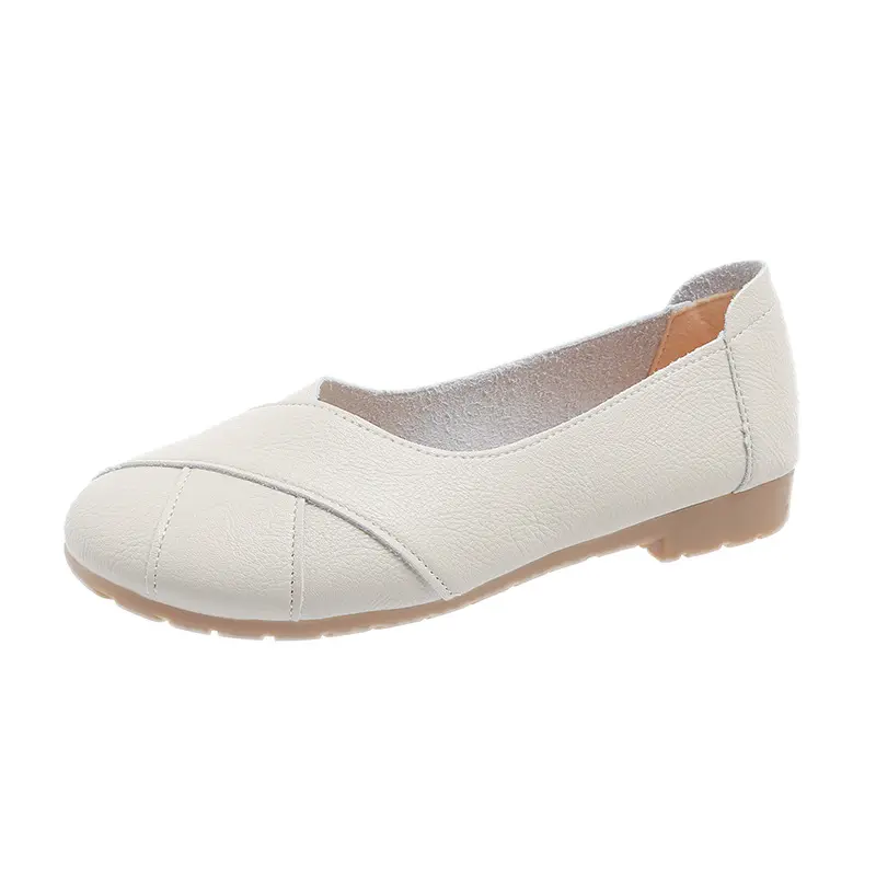 Genuine Leather Spring Autumn Handmade Flats Ballerina Shoes Women Loafers Comfortable Soft Leather Women Flats Shoes