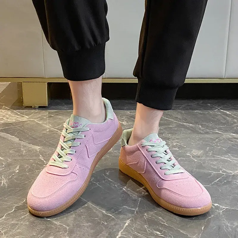 Student's Autumn Leather Casual Sneakers Unisex Sports Shoes Couples Men Women Casual Shoes High Quality Durable Sole Sneakers