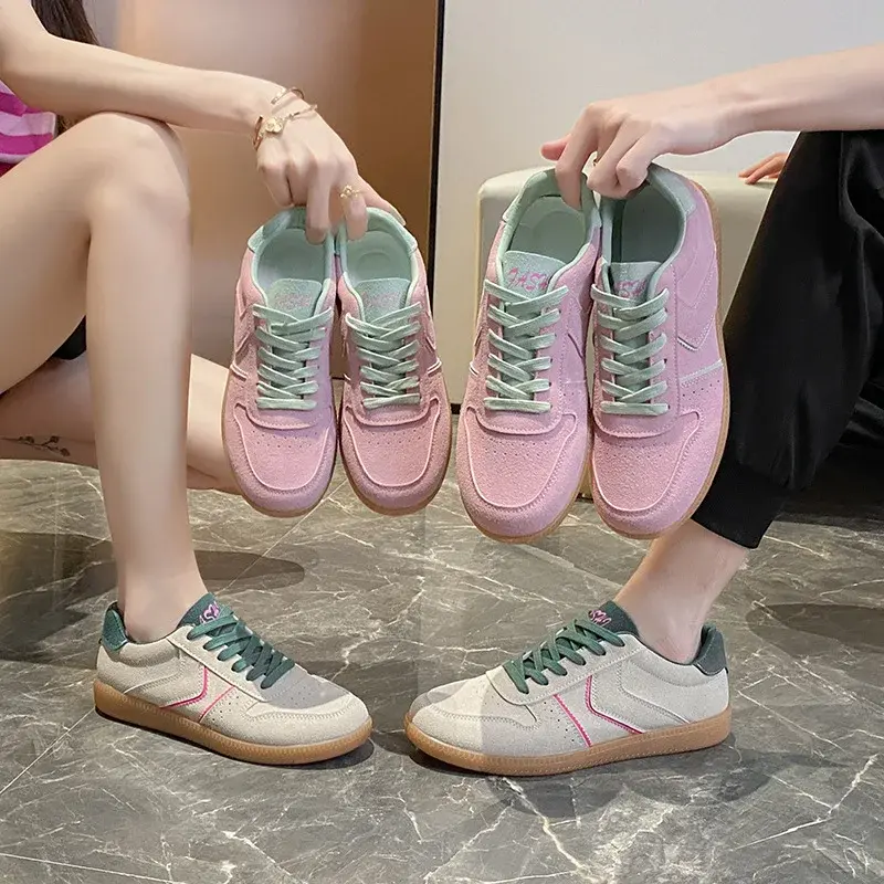 Student's Autumn Leather Casual Sneakers Unisex Sports Shoes Couples Men Women Casual Shoes High Quality Durable Sole Sneakers