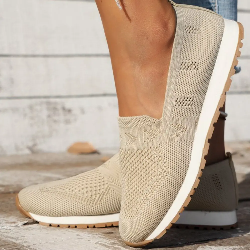 Women Flat Slip on White Shoes Woman Lightweight White Sneakers Summer Autumn Casual Chaussures Femme Basket Flats Shoes