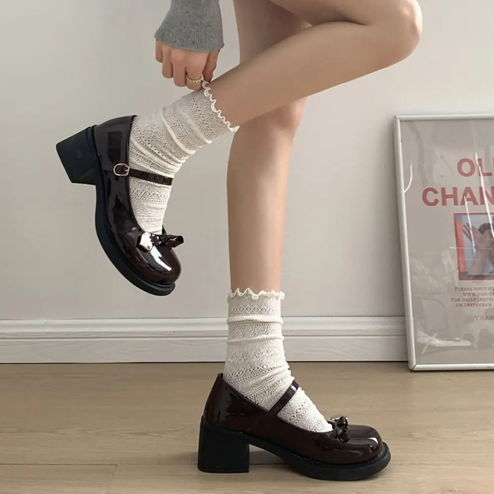 New Mary Jane Shoes Women's Elegant Low Heel Shoes Fashion Casual Buckle Single Shoes Ladies College Style Footwear Single Pumps