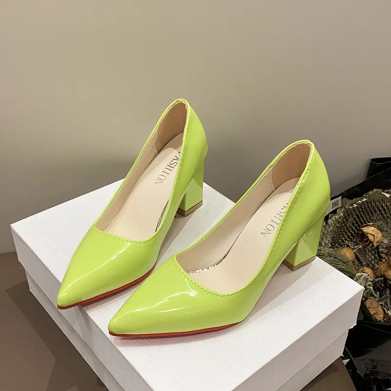 Fashion Heels Luxury Bridal Shoes Women Thick Heel Mary Jane Shoes New High Heels Women Pink Ladies Shoes Size 43