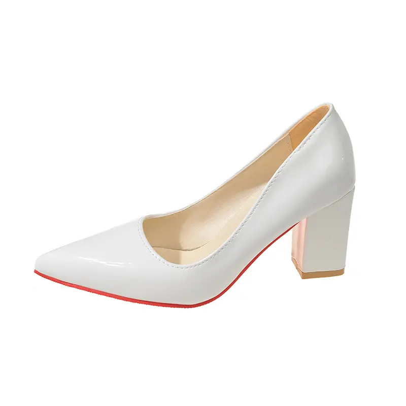 Fashion Heels Luxury Bridal Shoes Women Thick Heel Mary Jane Shoes New High Heels Women Pink Ladies Shoes Size 43
