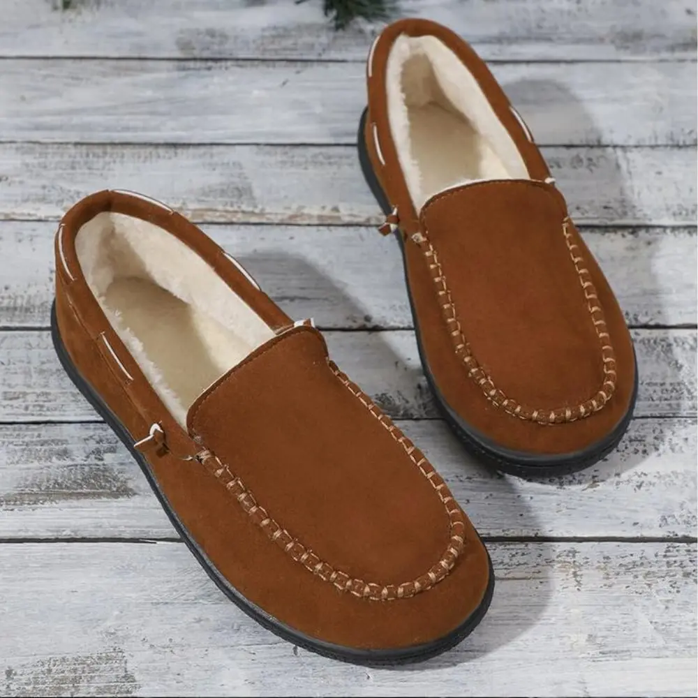 Beautiful New Lofu Shoes Casual Winter Women's Indoor Fluffy Warm Boots Outdoor Non-slip Flat Shoes