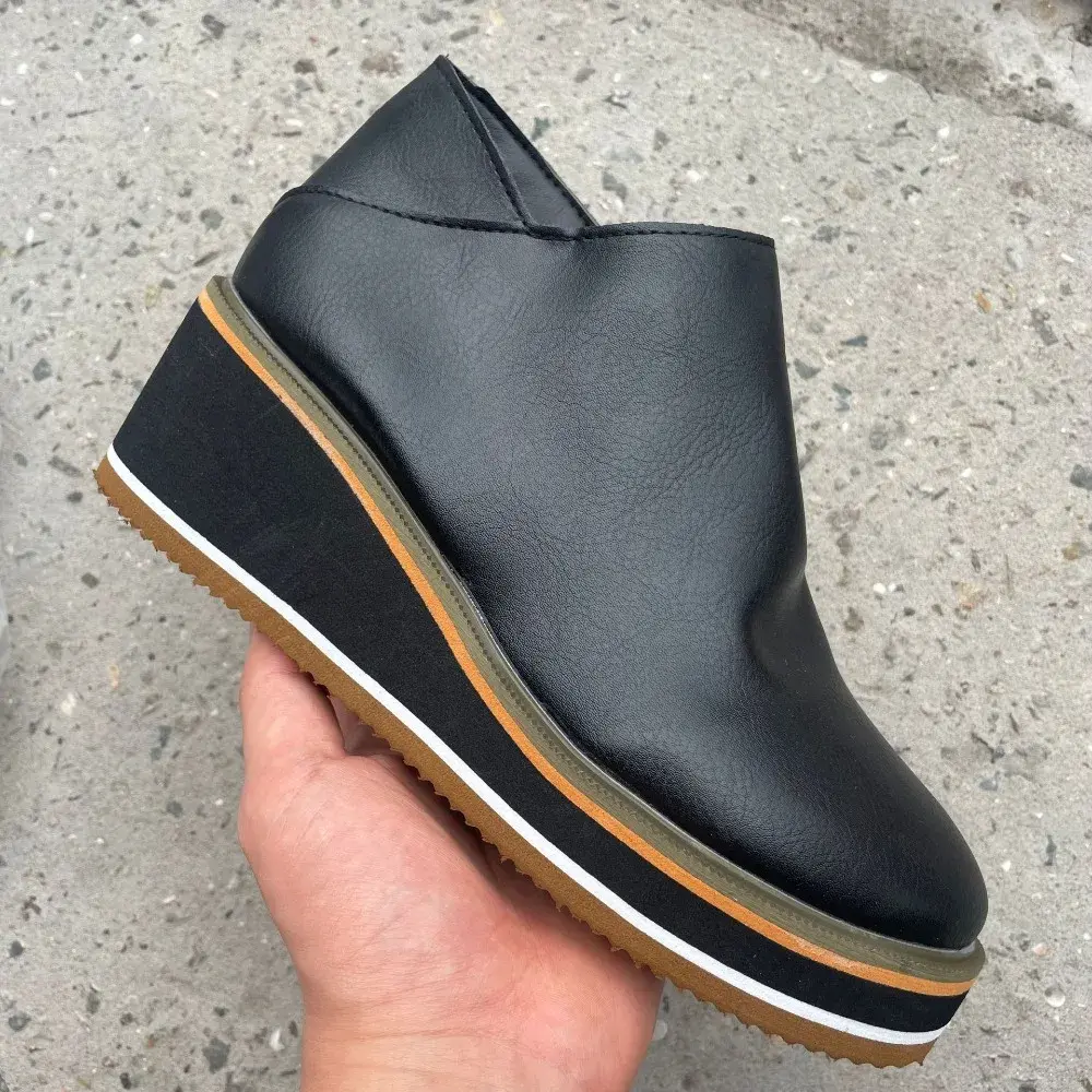 Shoes for Women 2024 Fashion Boots Zip Women's Round Head High Heels Autumn Winter Cowboy Wedge Shoes Ladies Botas De Mujer