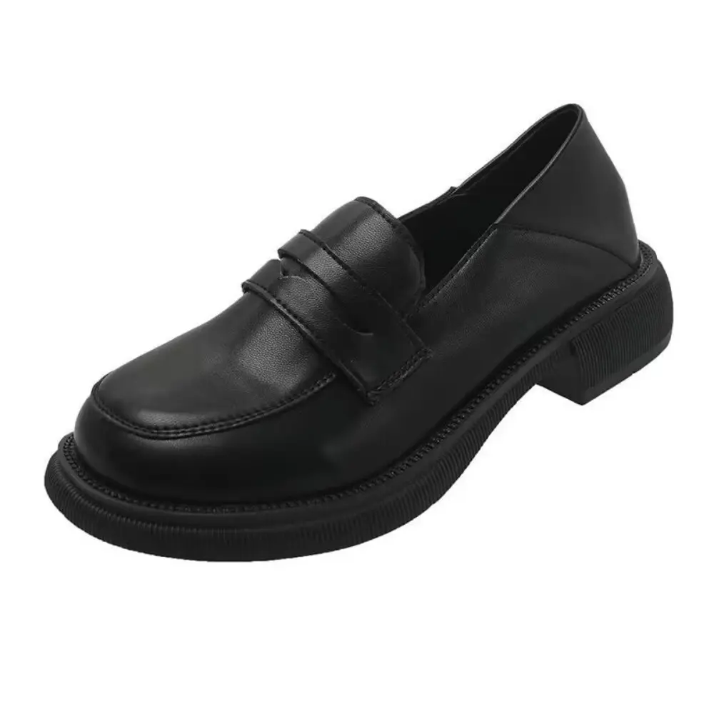 New Japanese Style College Student Shoes Cosplay Lolita Shoes for Women/Girl Fashion Black/Coffee Uniform Platform Shoes 2024