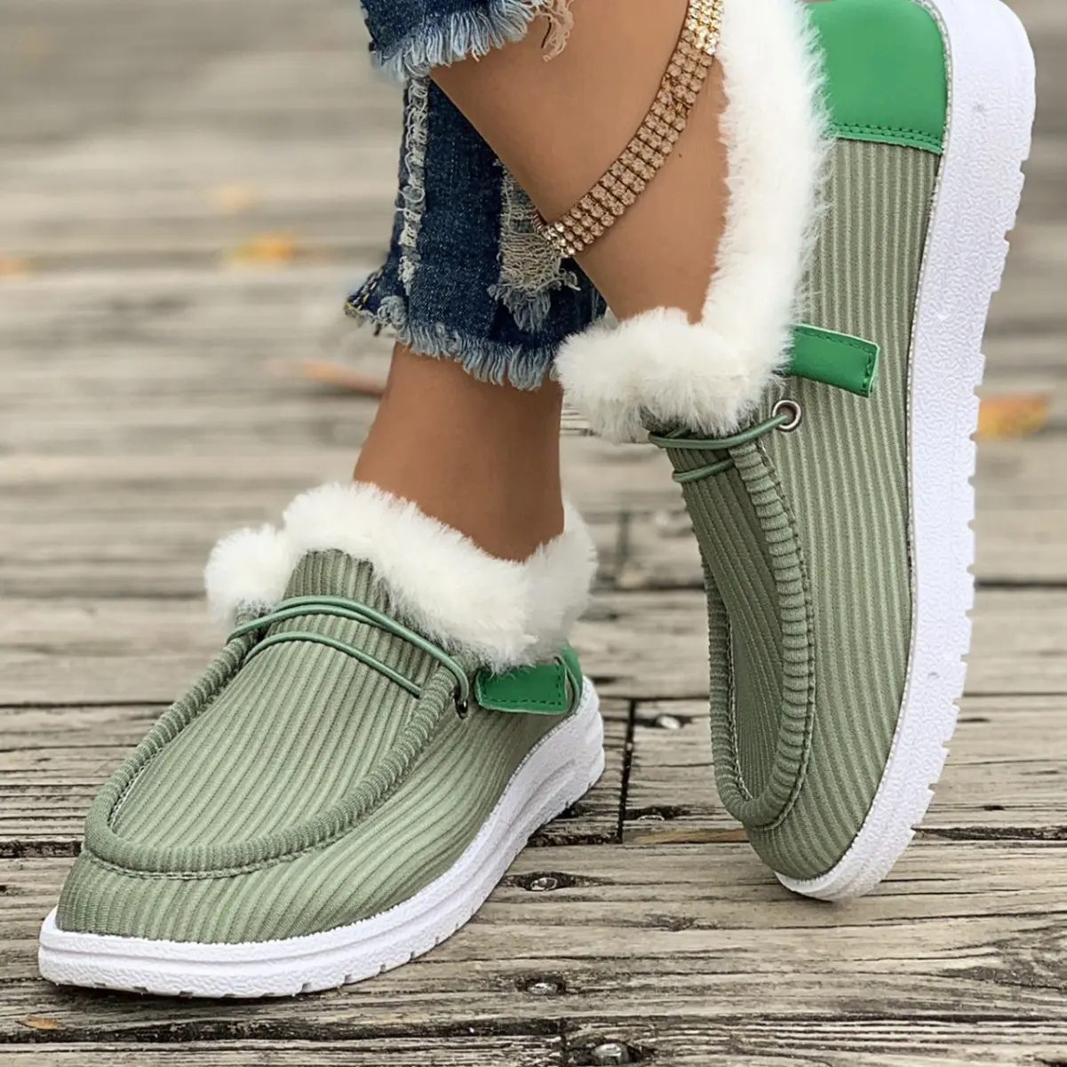 Women Boots Winter New Thick Bottom Snow Boots Female Plus Velvet Thickened Hairy Big Size Cotton Shoes Woman