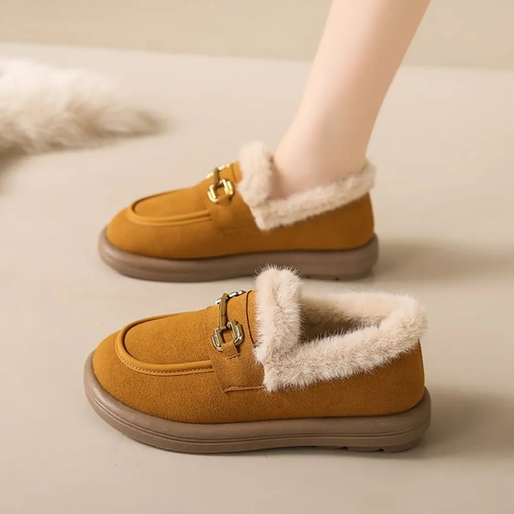 2024Le Fu Shoes Pregnant Women's Anti Slip Snow Boots Women's Winter Outerwear Soft Bottom Versatile Plush Casual Cotton Shoes