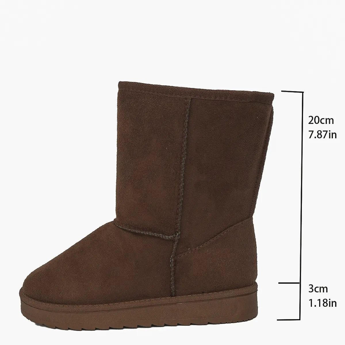 Brand Women's Shoes Australian Boots Winter Footwear Round Toe Flat Heel Boots-Women Fashion Snow Low 2024 Ladies Ankle Cotton