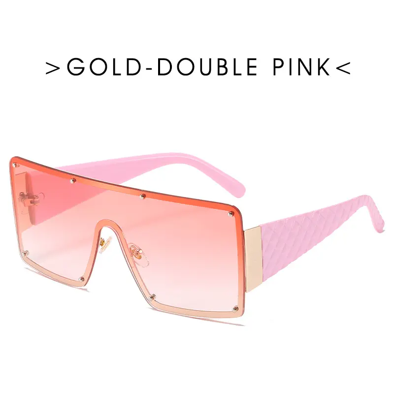 Fashionable Large Frame Sunglasses Women Modern Wide Edge One-Piece Glasses Luxury Brand Design Outdoor Sunshade Eyewear Uv400