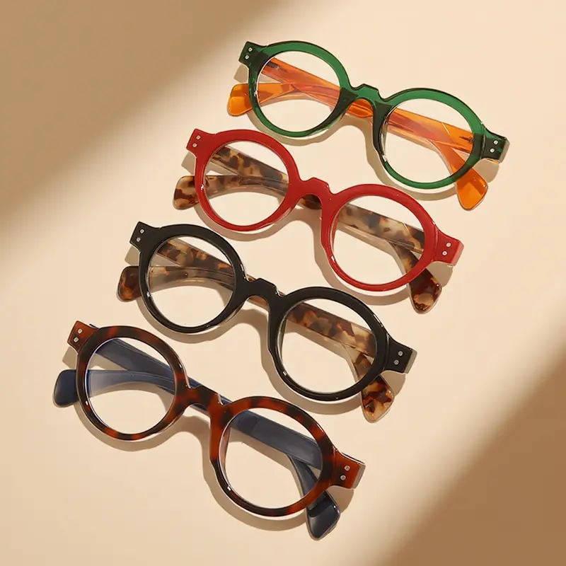 New Retro Round Reading Glasses Men Presbyopia Eyewear Reading Lenses Women Anti Blue Light Computer Eyeglass +1.0 +1.5 +2.0 +3