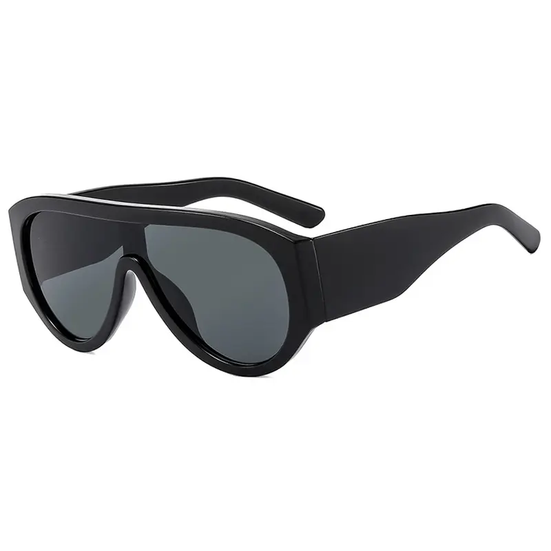 2025 New Fashion Sunglasses Women Retro One-Piece Toad Sun Glasses Men Outdoor Personality Trendy Eyeglasses Uv400 Brand Design