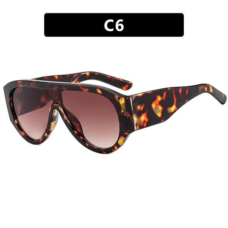 2025 New Fashion Sunglasses Women Retro One-Piece Toad Sun Glasses Men Outdoor Personality Trendy Eyeglasses Uv400 Brand Design