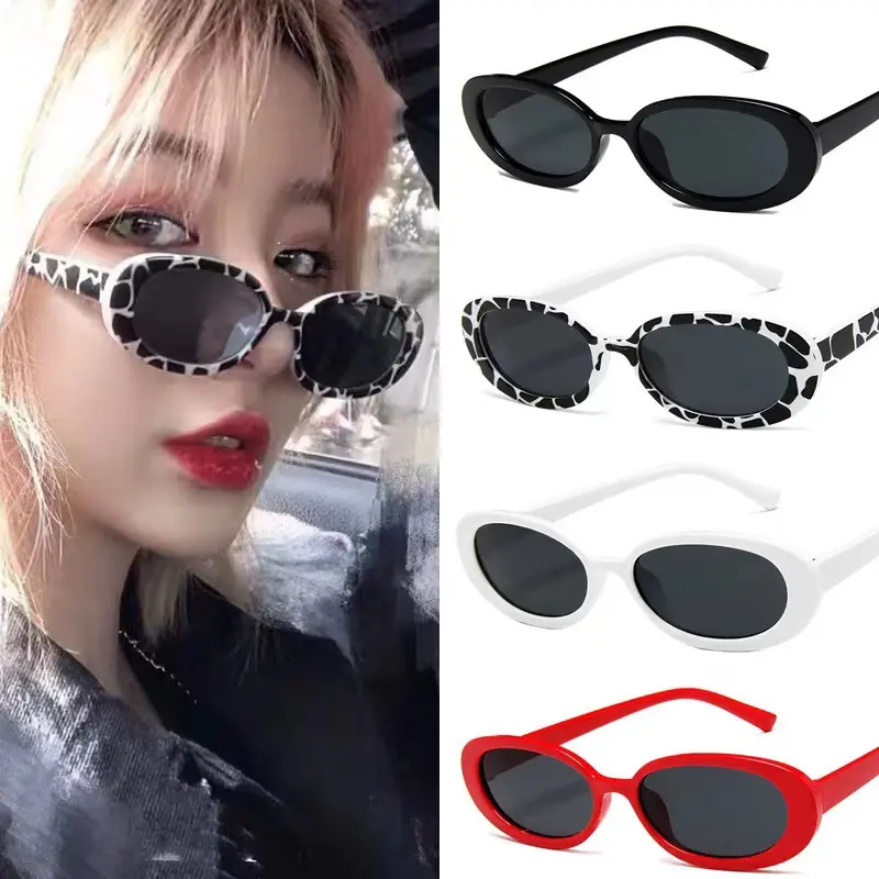 New Small Rectangle Sunglasses Women Oval Vintage Brand Designer Square Sun Glasses Men Shades Female Eyewear Anti-Glare Uv400