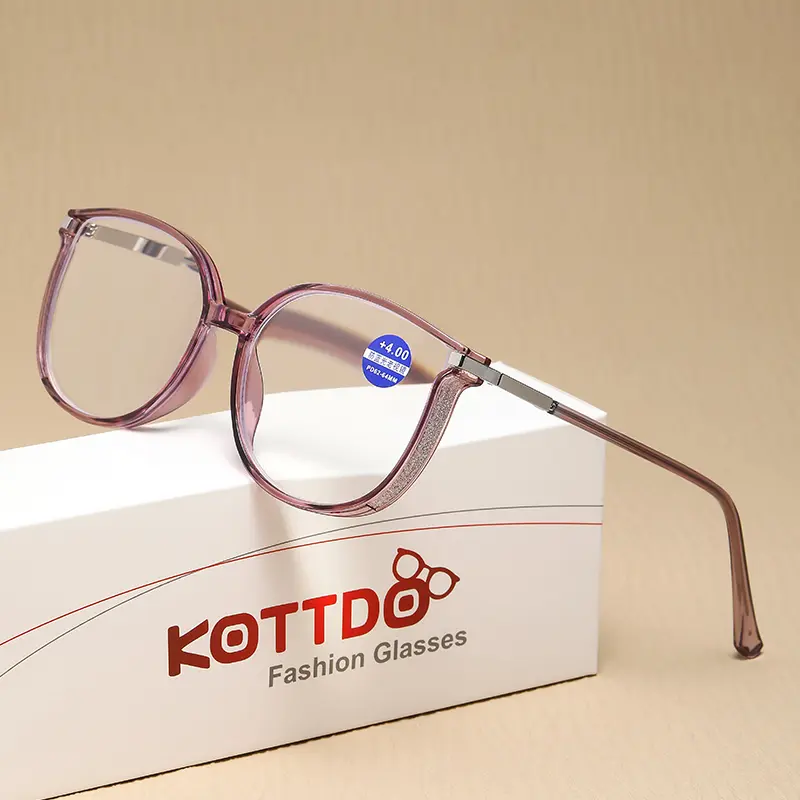 New Men Glasses Anti Blue Light Prescription Glasses Women Fashion Large Frame Presbyopia Glasses Casual Glasses+1.0+1.5+2.0+2.5