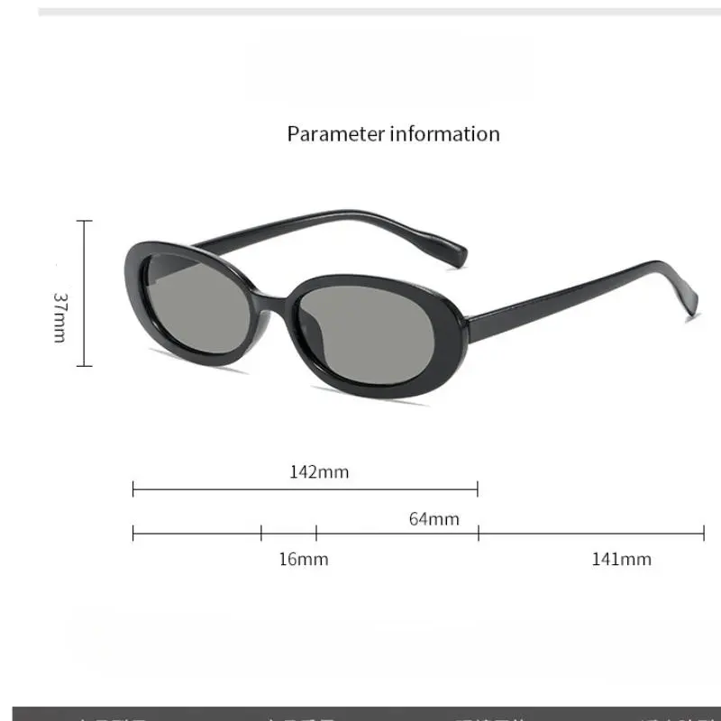 New Small Rectangle Sunglasses Women Oval Vintage Brand Designer Square Sun Glasses Men Shades Female Eyewear Anti-Glare Uv400