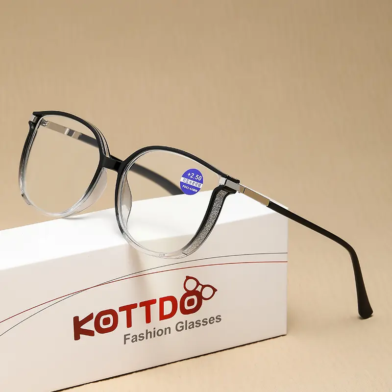 New Men Glasses Anti Blue Light Prescription Glasses Women Fashion Large Frame Presbyopia Glasses Casual Glasses+1.0+1.5+2.0+2.5
