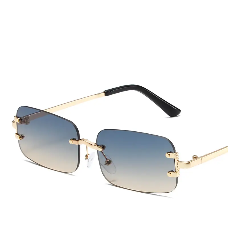 New Borderless Sunglasses Women Fashion Decorative Sun Glasses Men Luxury Outdoor Design Sunscreen Eyewear Uv400