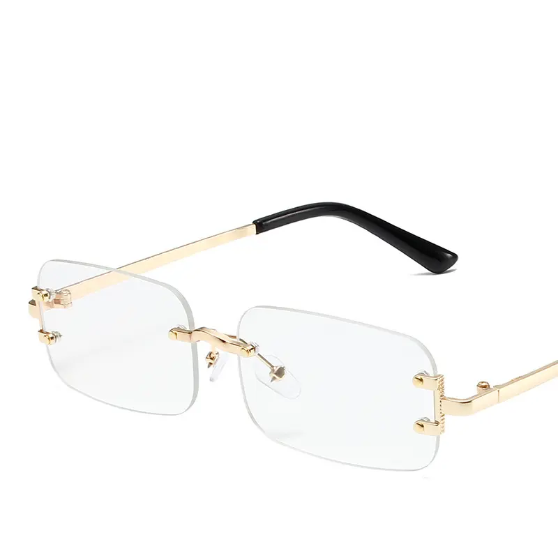 New Borderless Sunglasses Women Fashion Decorative Sun Glasses Men Luxury Outdoor Design Sunscreen Eyewear Uv400