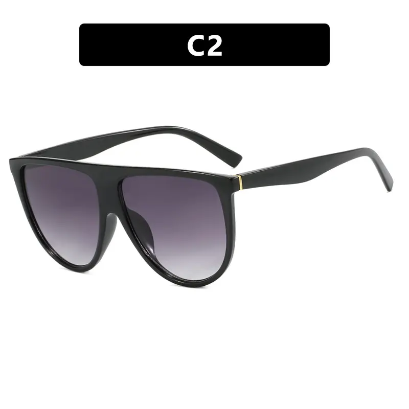 New Trendy Sunglasses Women Classic Large Frame Decoration Eyewear Trendy Party Eyeglass Frame Uv400 Luxury Brand Design Glasses