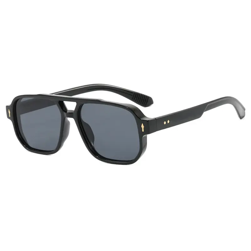 New Fashion Sunglasses Pilot Rice Nail Small Frame Polygonal Women Retro Frame Sun Glasses Men Decorative Outdoor Eyewear Uv400