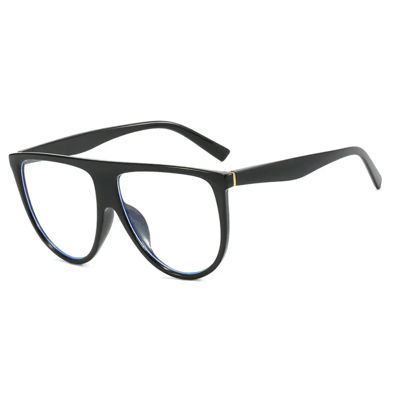 New Trendy Sunglasses Women Classic Large Frame Decoration Eyewear Trendy Party Eyeglass Frame Uv400 Luxury Brand Design Glasses