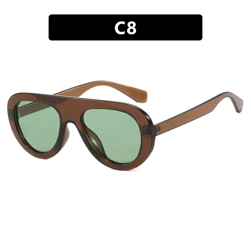 2025 New Small Frame Toad Round Sunlasses for Women Fashion Outdoor Sunshade Eyewear Men Uv400 Luxury Brand Design Eyeglass