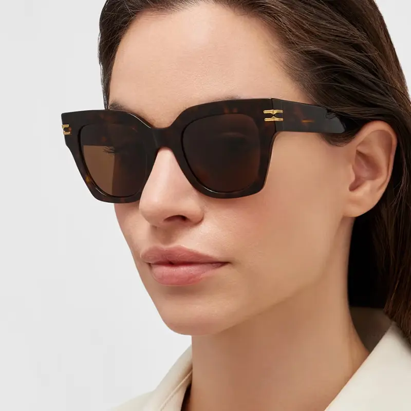 Fashion Square Sunglasses Women Retro Big Frame Sunshade Eyewear Summer Outdoor Casual Brand Design Sun Glasses Uv400 Eyeglass